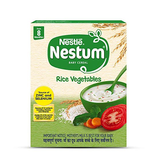 Nestle Nestum Infant Cereal Stage-2 (8 Months-24 Months) Rice Vegetable - 300 g